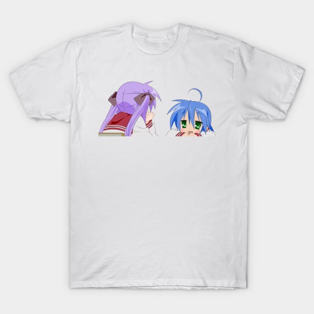 Kagamin and Konata just talkin' T-Shirt by KokoroPopShop